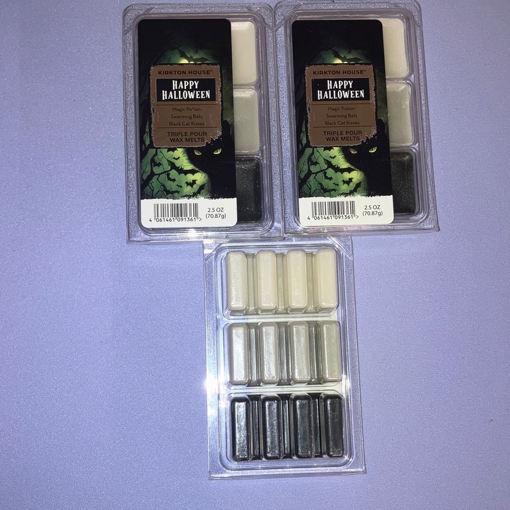 Wax Melts Black, Grey and Creme Bundle of 3. Happy Halloween New In Box